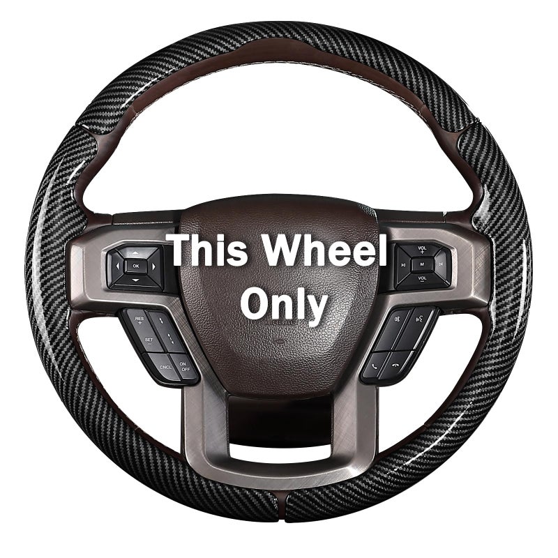 Aotoyou Steering Wheel Cover for Ford F150/ 2015-2020/ F250 2017-2021/ F350 2017-2021/ F450 2017-2021/ F550 2017-2021/ Ford Expedition 2018-2021 Steering Wheel Protector for Ford Steering Wheel Accessories - Image 1